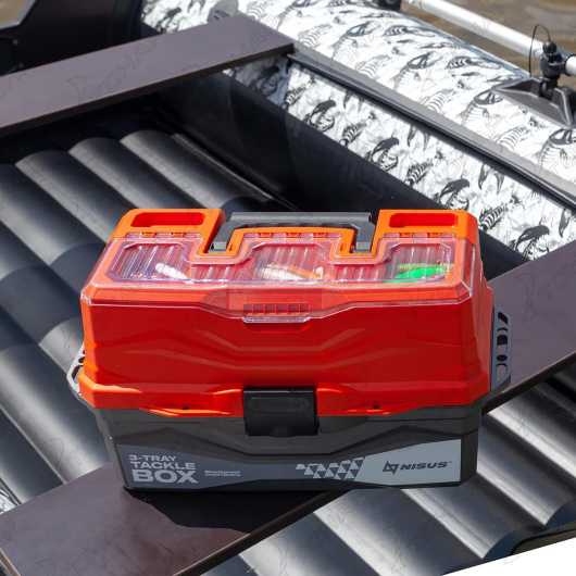 Ящик для снастей Tackle Box трехполочный оранжевый (N-TB-3-O) NISUS