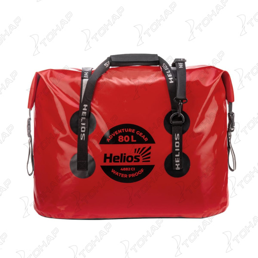 Гермосумка 80л (ПВХ, красный/черный) (HS-GS-80-RB) Helios