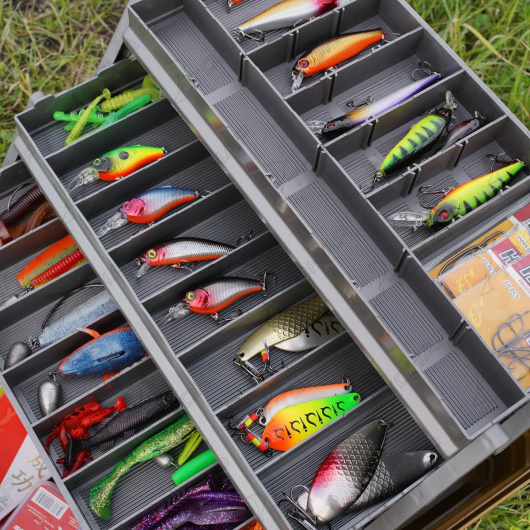 Ящик для снастей Tackle Box трехполочный оранжевый (N-TB-3-O) NISUS