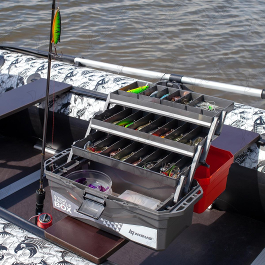 Ящик для снастей Tackle Box трехполочный оранжевый (N-TB-3-O) NISUS