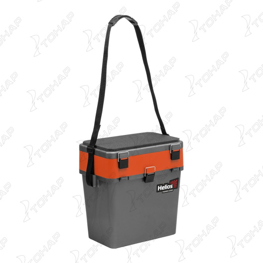 Ящик рыболовный зимний серый/оранжевый (HS-IB-19-GO) Helios