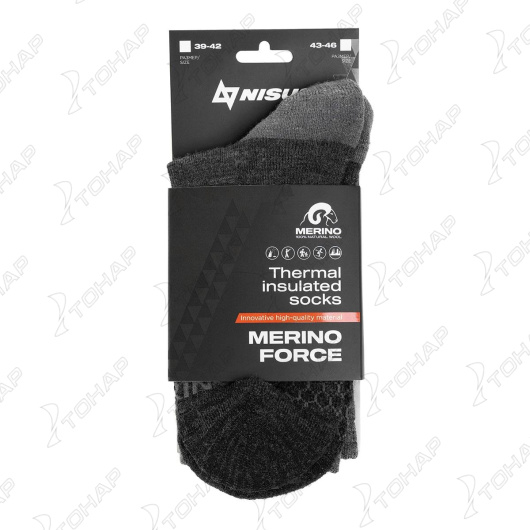 Термоноски MERINO FORCE N-HCV010 р.39-42 NISUS
