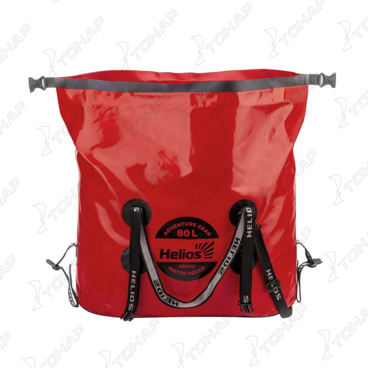 Гермосумка 80л (ПВХ, красный/черный) (HS-GS-80-RB) Helios