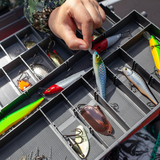 Ящик для снастей Tackle Box трехполочный оранжевый (N-TB-3-O) NISUS