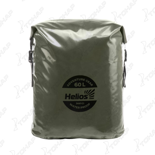 Герморюкзак 60 л (ПВХ, хаки/черный) (HS-GR-60-HB) Helios