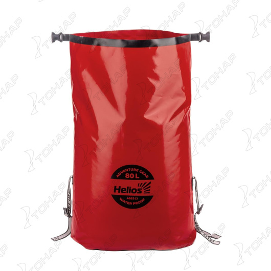 Герморюкзак 80 л (ПВХ, красный/черный) (HS-GR-80-RB) Helios