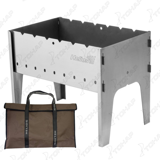Мангал разборный 2мм, 490x310x370мм, сумка (T-M01-2-S) Helios (произ-во Тонар)
